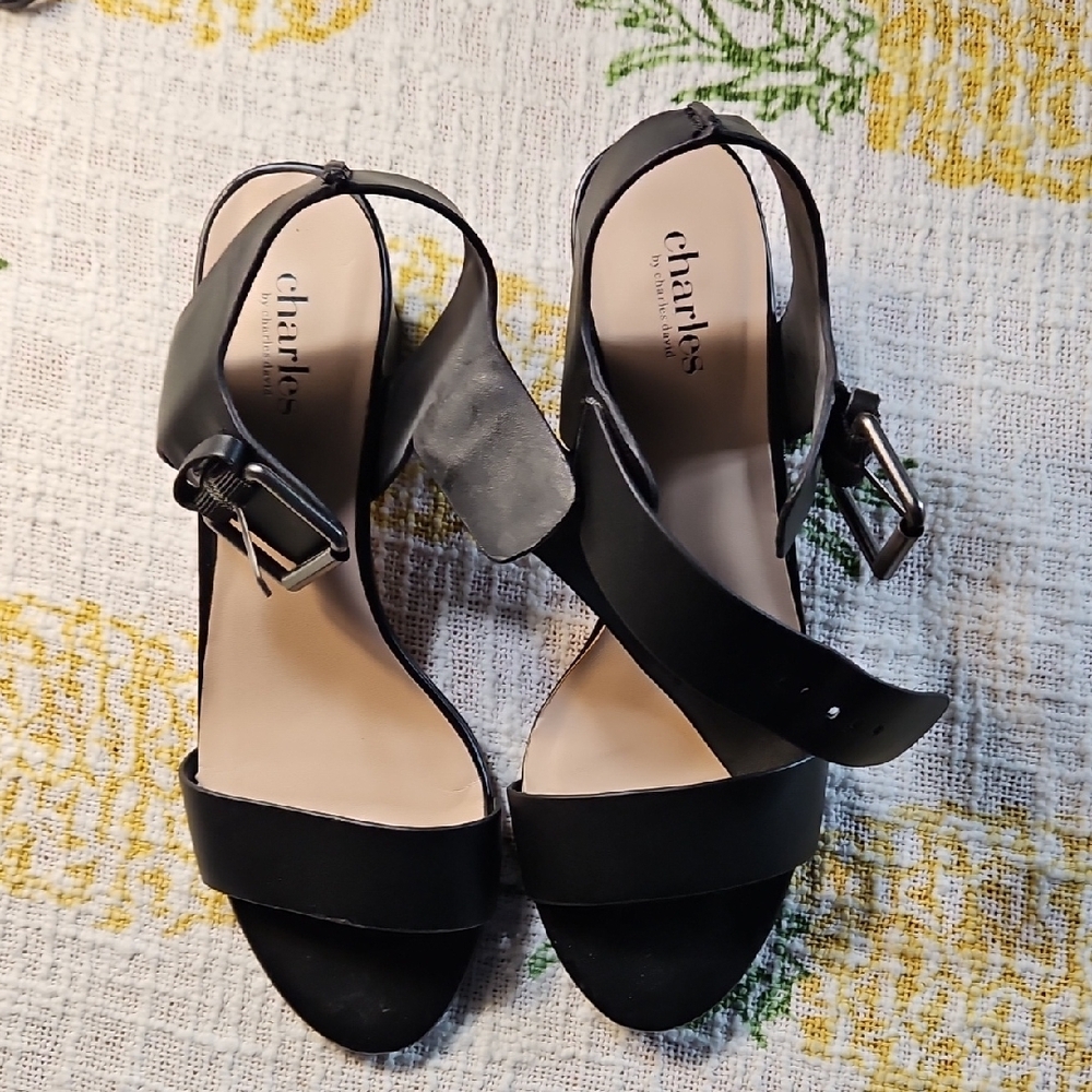 Charles & David Black Women's Sandals